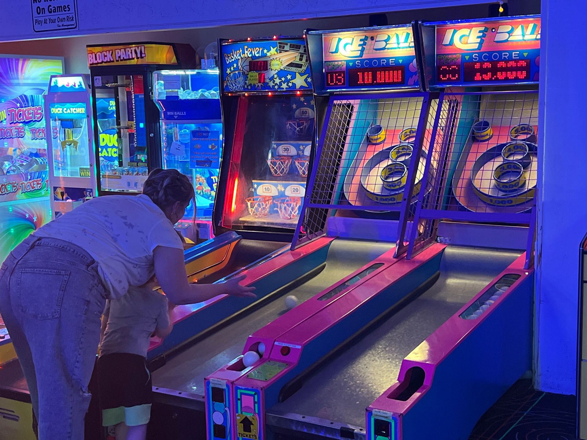 Skee-Ball and arcade attractions